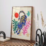 Vibrant Abstract Leopard Printable Wall Art