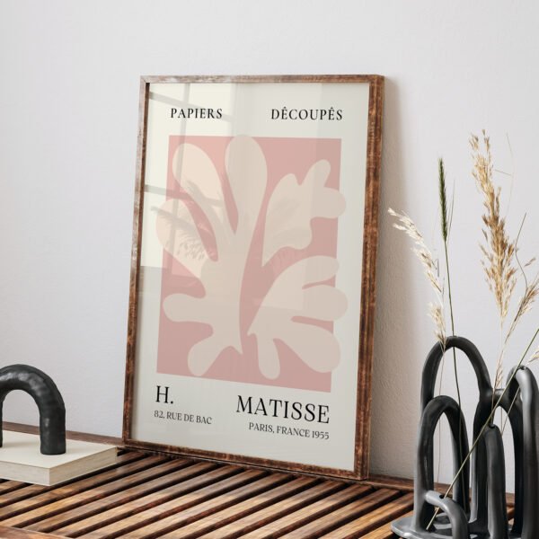 Abstract Printable Wall Art Matisse Style Peach Tone