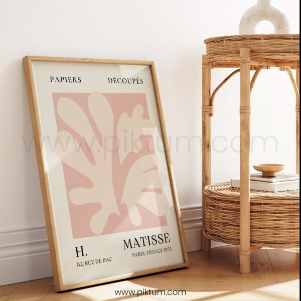 Abstract Printable Wall Art Matisse Style Peach Tone