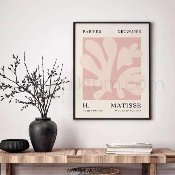 Abstract Printable Wall Art Matisse Style Peach Tone