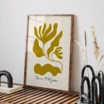 Abstract Gold Leaf Printable Wall Art - Minimalist Decor