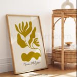Abstract Gold Leaf Printable Wall Art - Minimalist Decor