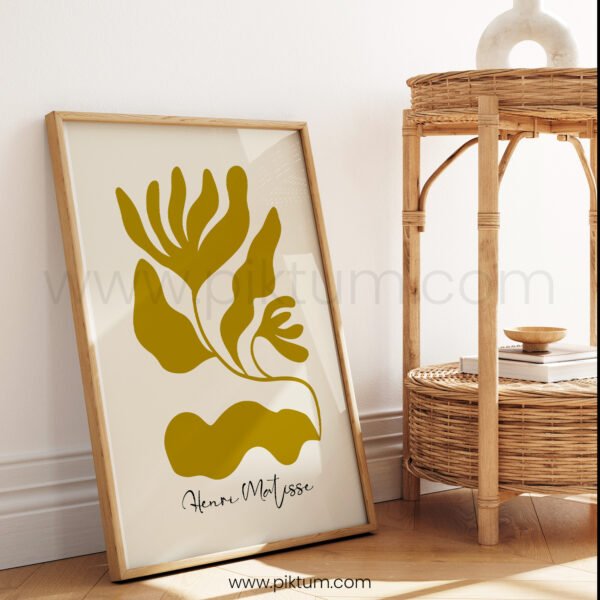 Abstract Gold Leaf Printable Wall Art - Minimalist Decor