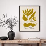 Abstract Gold Leaf Printable Wall Art - Minimalist Decor