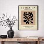 Abstract Black Beige Printable Wall Art - Perfect for Home Decor