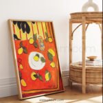 Vibrant Modern Printable Wall Art for Kitchen Decor