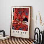 Modern Printable Wall Art: Matisse Harmony in Red