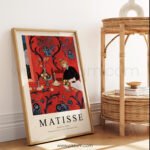 Modern Printable Wall Art: Matisse Harmony in Red