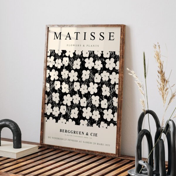 Modern Floral Printable Wall Art - Matisse Inspired