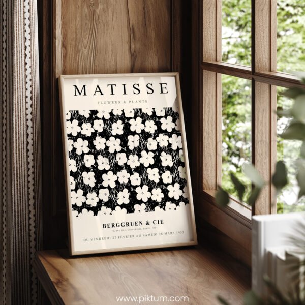 Modern Floral Printable Wall Art - Matisse Inspired