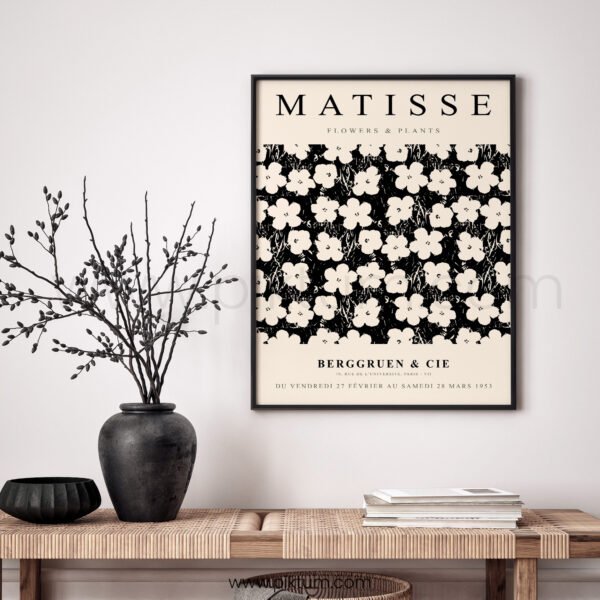 Modern Floral Printable Wall Art - Matisse Inspired