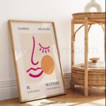 Abstract Face Outline Printable Wall Art