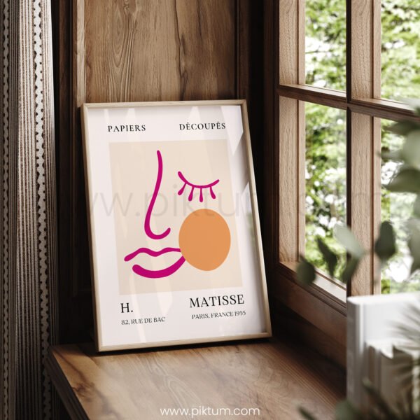 Abstract Face Outline Printable Wall Art