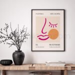 Abstract Face Outline Printable Wall Art