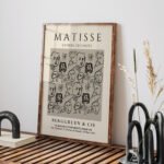 Matisse Inspired Printable Wall Art - Modern Line Art