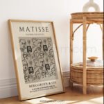 Matisse Inspired Printable Wall Art - Modern Line Art