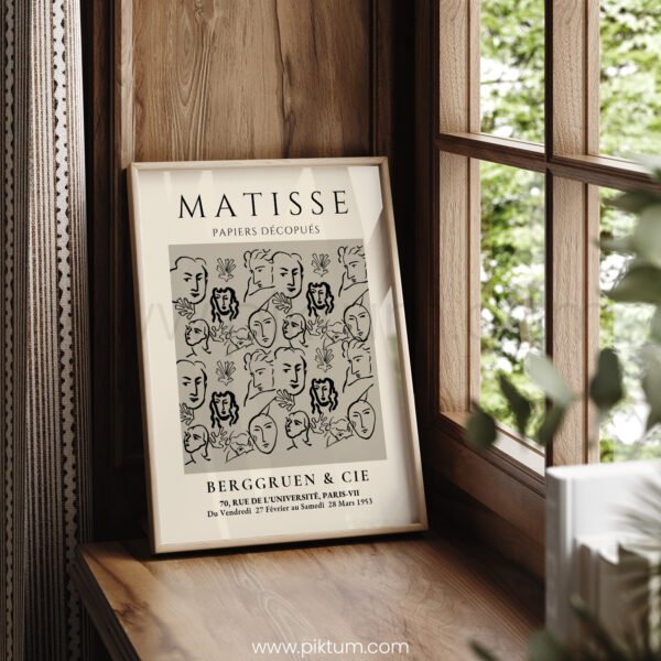 Matisse Inspired Printable Wall Art - Modern Line Art