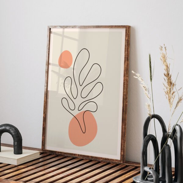 Minimalist Abstract Printable Wall Art - Modern Line Art