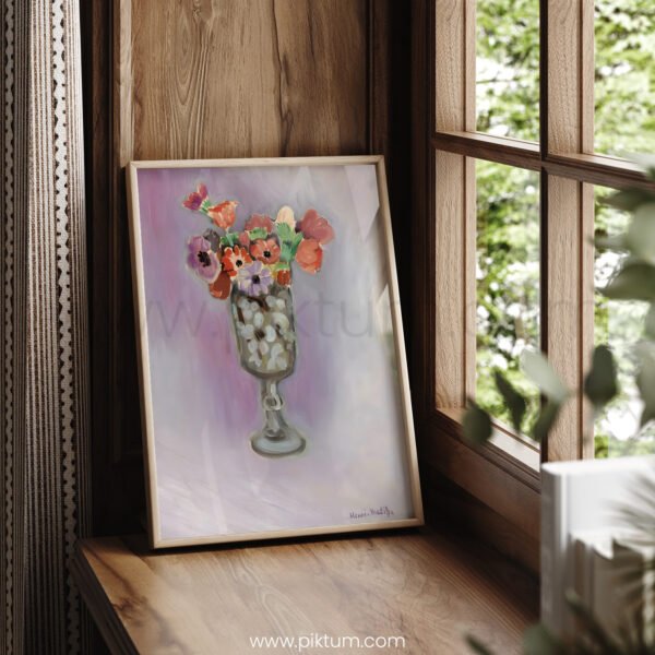 Impressionist Flowers Printable Wall Art Decoration